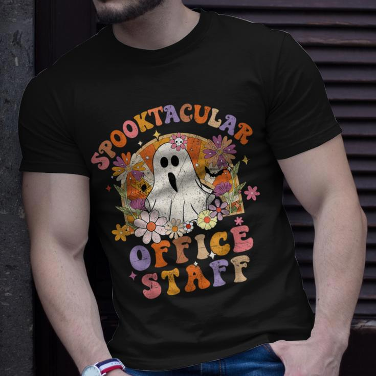 Spooktacular Office Staff Happy Halloween Spooky Matching T-Shirt Gifts for Him