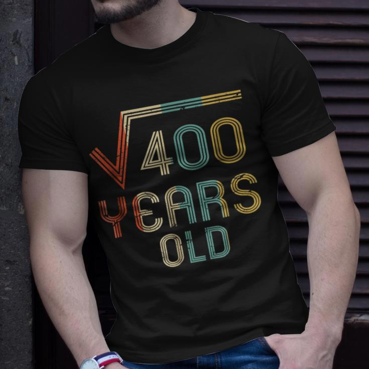 Square Root Of 400 20 Years Old 20Th Birthday Gift Unisex T-Shirt Gifts for Him