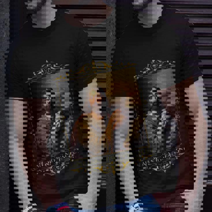 St Luke The Evangelist Prayer Patron Artists Catholic Saint T-Shirt Gifts for Him