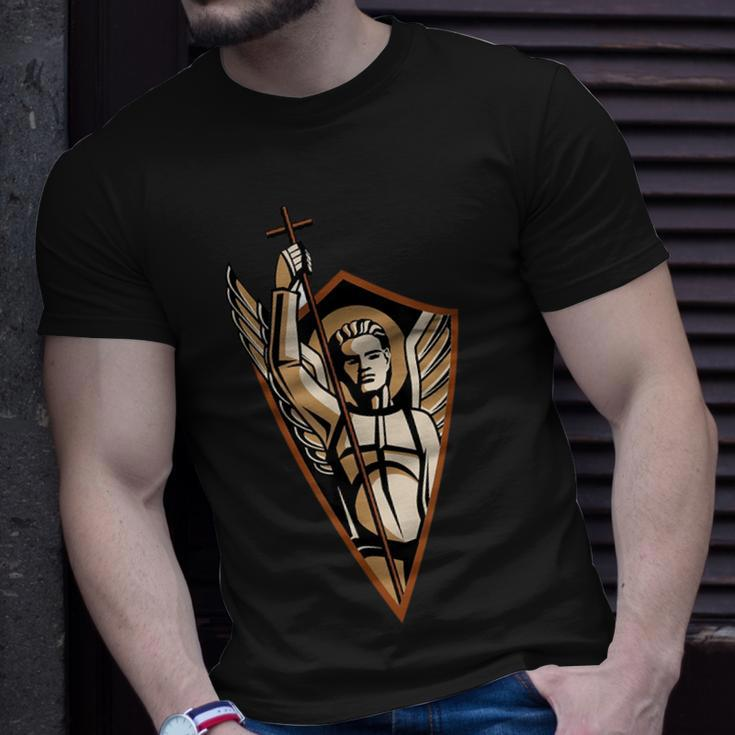 St Saint Michael The Archangel Catholic Angel Warrior Unisex T-Shirt Gifts for Him