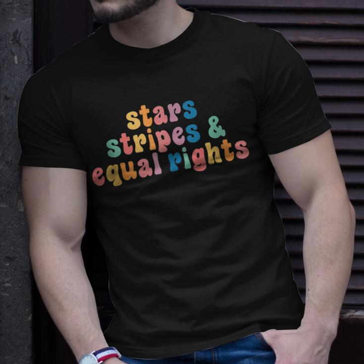 Stars Stripes And Equal Rights Pro Choice Equal Rights Funny Gifts Unisex T-Shirt Gifts for Him