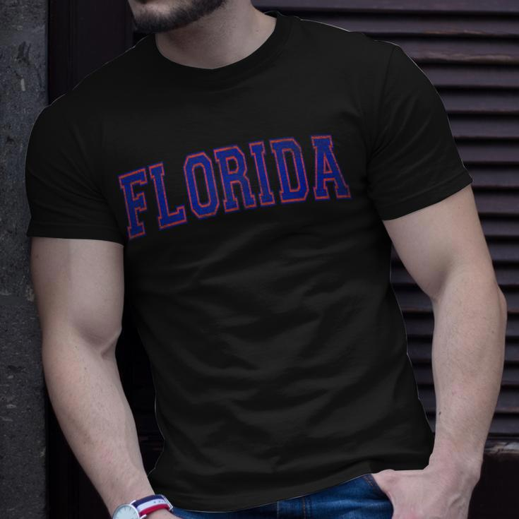 State Of Florida Varsity Distressed T-Shirt Gifts for Him