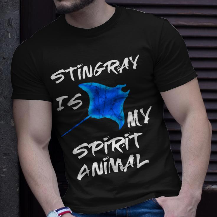 Stingray Is My Spirit Animal Manta Ray Sea Creatures T-Shirt Gifts for Him