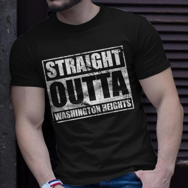 Straight Outta Washington Heights Nyc Manhattan Pride T-Shirt Gifts for Him