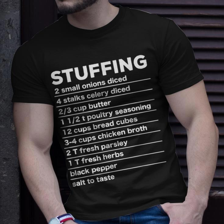 Stuffing Recipe Thanksgiving Food Costume Dark T-Shirt Gifts for Him