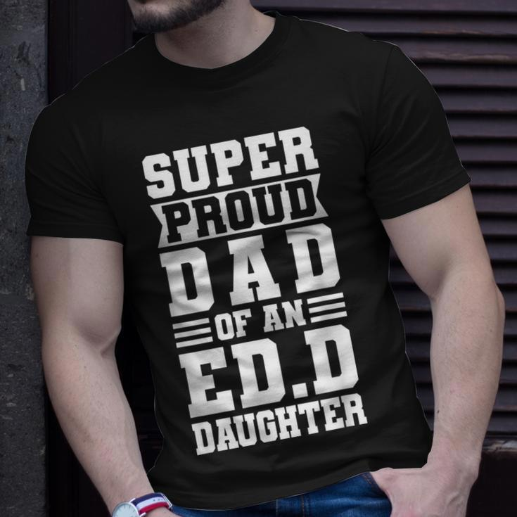 Super Proud Dad Of An Edd Daughter Fathers Dad Unisex T-Shirt Gifts for Him