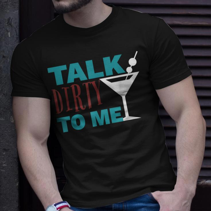 Talk Dirty To Me Drinking Martini T-Shirt Gifts for Him