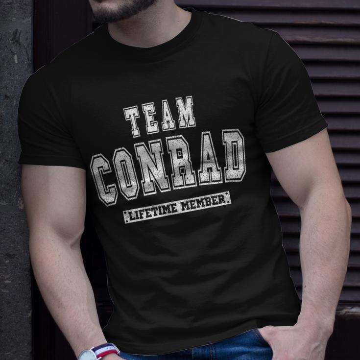 Team Conrad Lifetime Member Family Last Name Unisex T-Shirt Gifts for Him