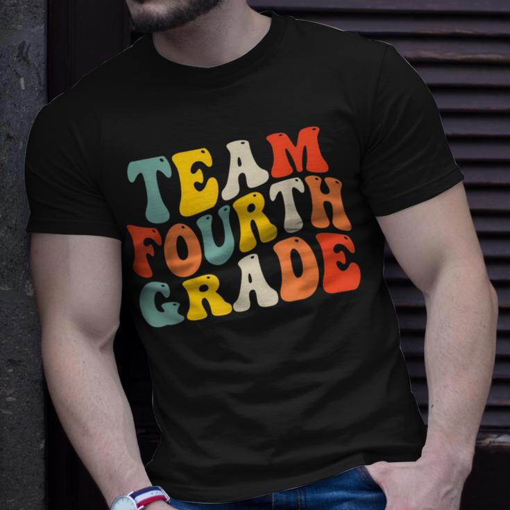 Team Fourth Grade Back To School 4Th Grade Teacher Boys Kids Gifts For Teacher Funny Gifts Unisex T-Shirt Gifts for Him