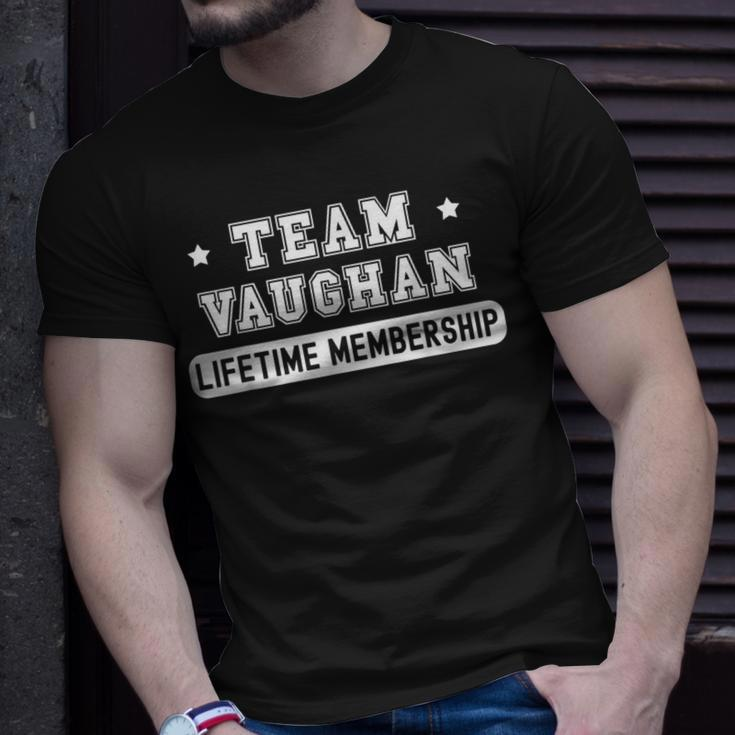 Team Vaughan Lifetime Membership Funny Family Last Name Unisex T-Shirt Gifts for Him