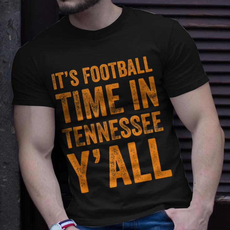 Tennessee Football It's Football Time In Tennessee Yall Vol T-Shirt Gifts for Him