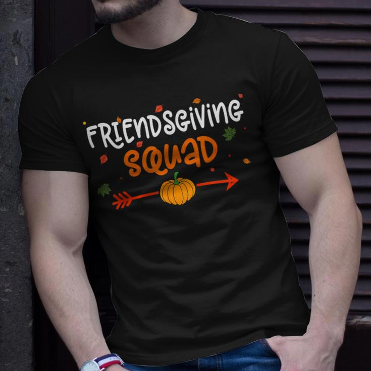 Thanksgiving Friendsgiving Squad Team Thankful Matching T-Shirt Gifts for Him