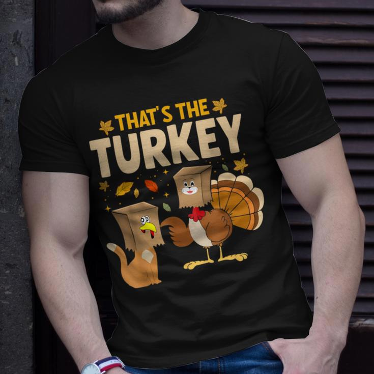 Thanksgiving Fake Cat Turkey Cat Owner Holiday T-Shirt Gifts for Him