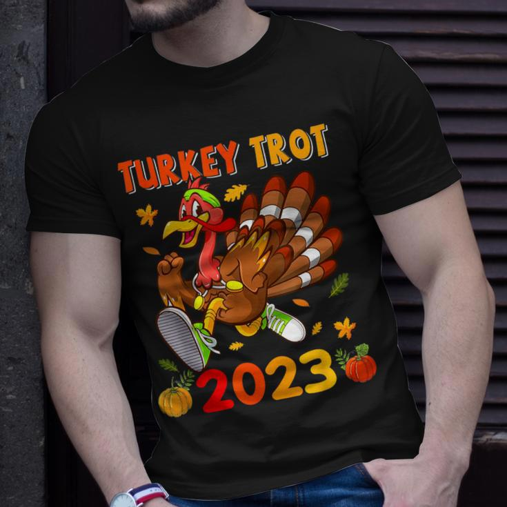 Thanksgiving Turkey Trot 2023 Pumpkin Autumn Turkey Running T-Shirt Gifts for Him