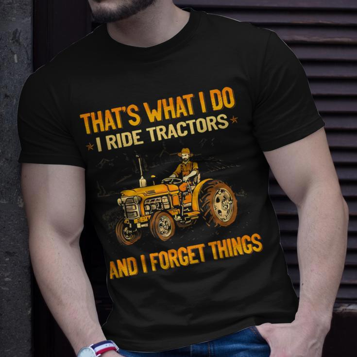 That's What I Do I Ride Tractors T-Shirt Gifts for Him