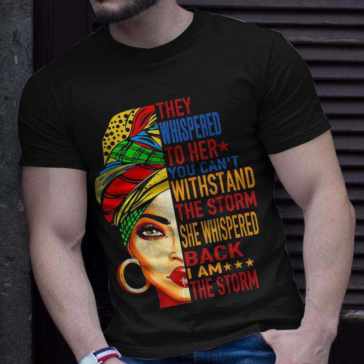 They Whispered To Her Melanin Queen Lover Gift Unisex T-Shirt Gifts for Him