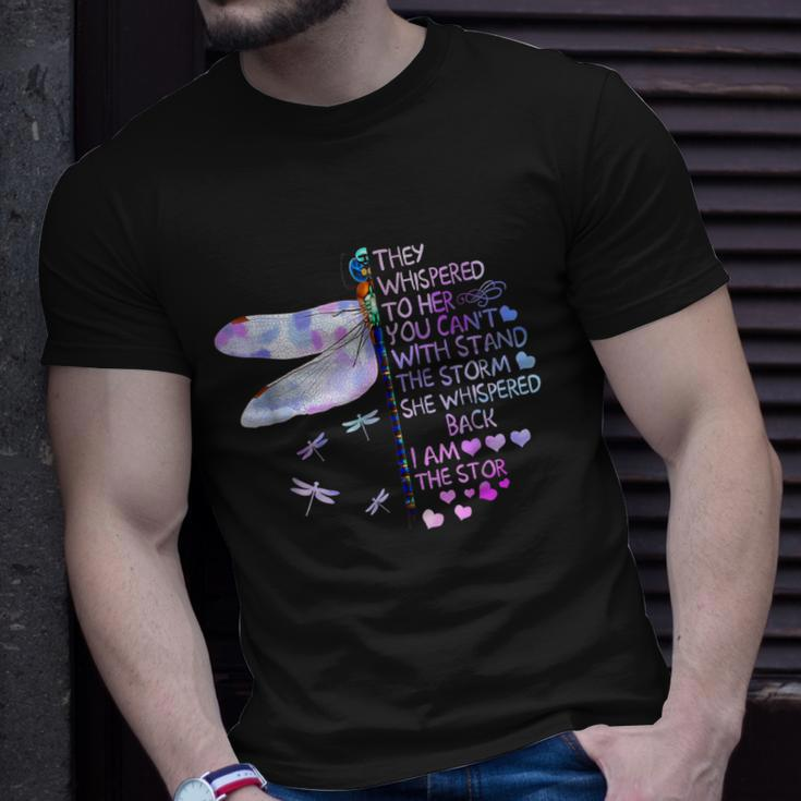 They Whispered To Her You Cant With Stand The Storm Unisex T-Shirt Gifts for Him