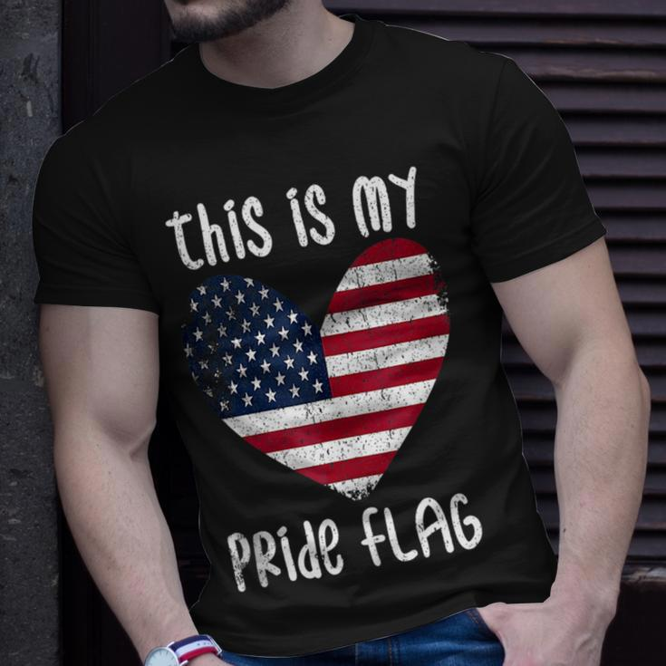 This Is My Pride Flag American Patriotic Fourth 4Th Of July Unisex T-Shirt Gifts for Him