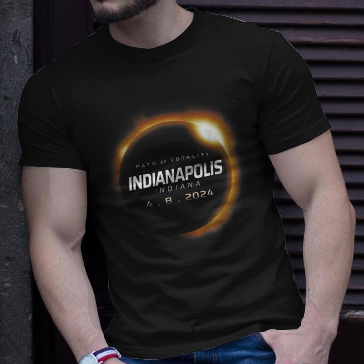 Total Solar Eclipse 2024 Indianapolis Indiana April 4 2024 T-Shirt Gifts for Him