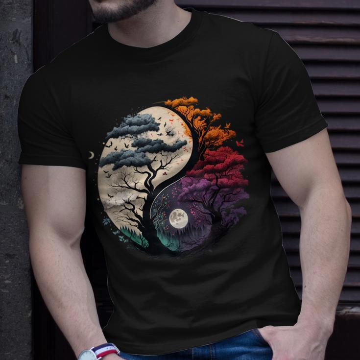 Tree Of Life Yin Yang Unisex T-Shirt Gifts for Him