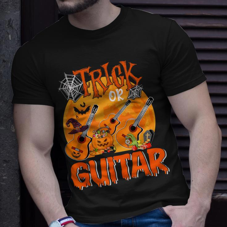 Trick Or Guitar Halloween Musical Costume Witch's Hat T-Shirt Gifts for Him