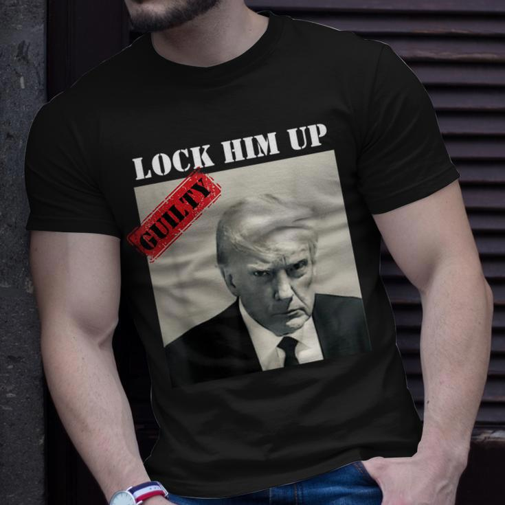 Trump Hot Lock Him Up Guilty Jair Prison Anti-Trump T-Shirt Gifts for Him