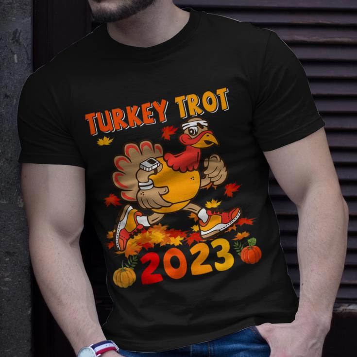 Turkey Trot 2023 Thanksgiving Turkey Running Runner Autumn T-Shirt Gifts for Him