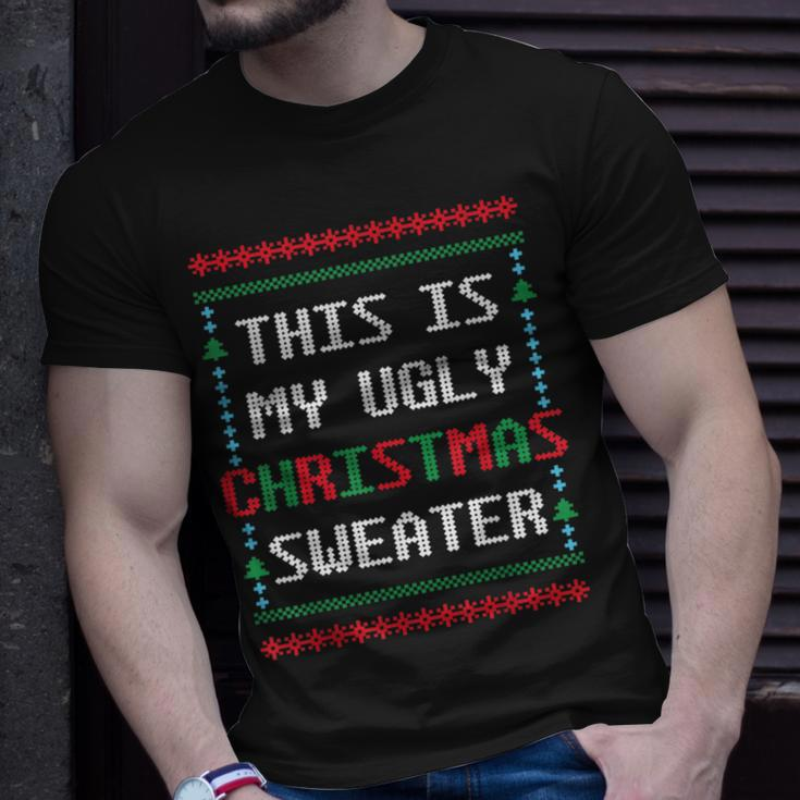 Ugly Christmas Sweater Winter Holidays Warm Clothes T-Shirt Gifts for Him