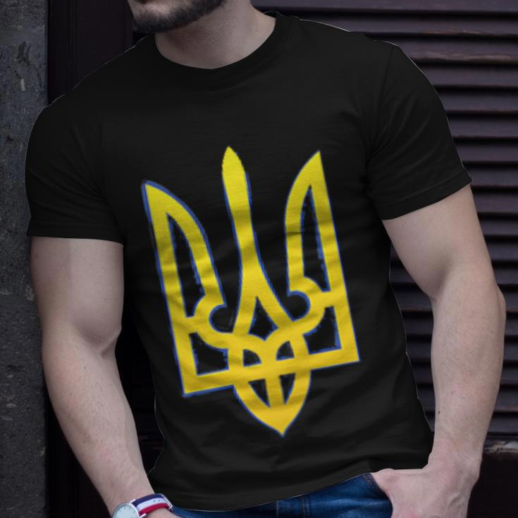 Ukraine Trident Zelensky Military Emblem Symbol Patriotic T-Shirt Gifts for Him