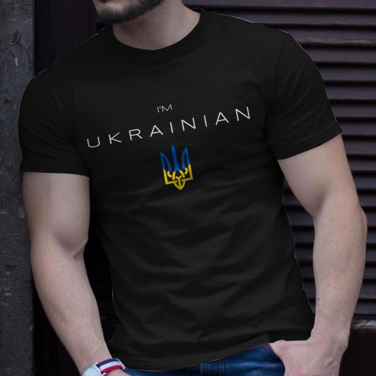 I Am Ukrainian I Am From Ukraine Trident Flag T-Shirt Gifts for Him