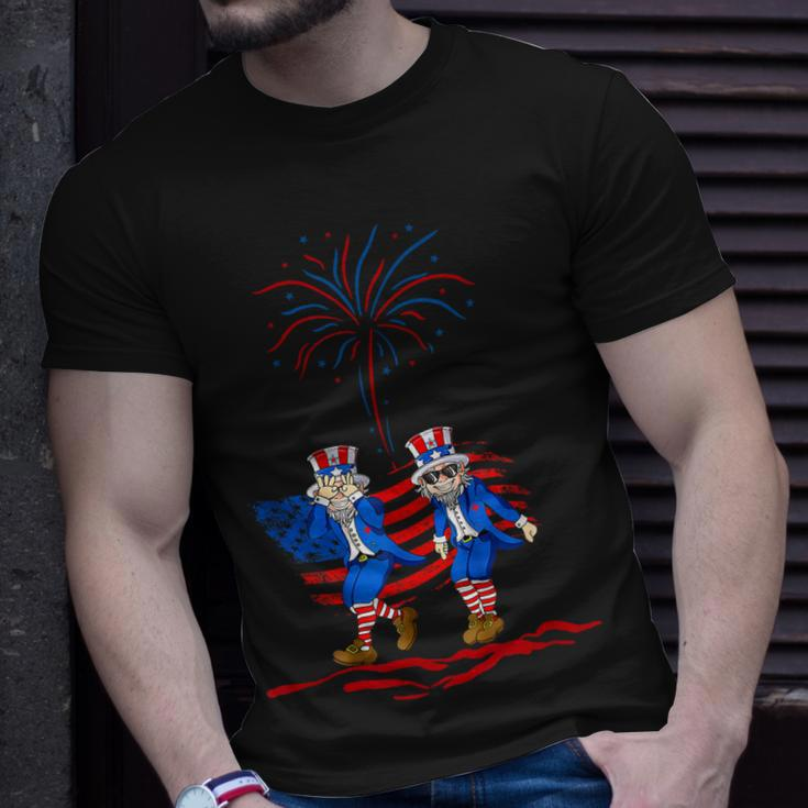 Uncle Sam Griddy Dance 4Th Of July Independence Day Unisex T-Shirt Gifts for Him