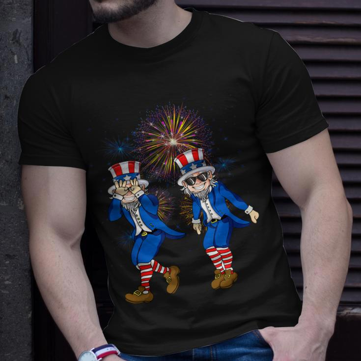 Uncle Sam Griddy Dance Funny 4Th Of July Independence Day Unisex T-Shirt Gifts for Him
