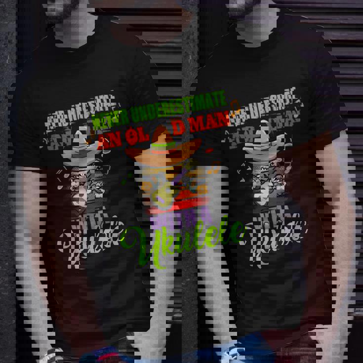 Never Underestimate An Old Man With A Ukulele Grandpa T-Shirt Gifts for Him Never Underestimate An Old Man With A Ukulele Grandpa T-Shirt Gifts for Him