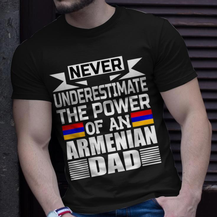 Never Underestimate The Power Of An Armenian Dad T-Shirt Gifts for Him