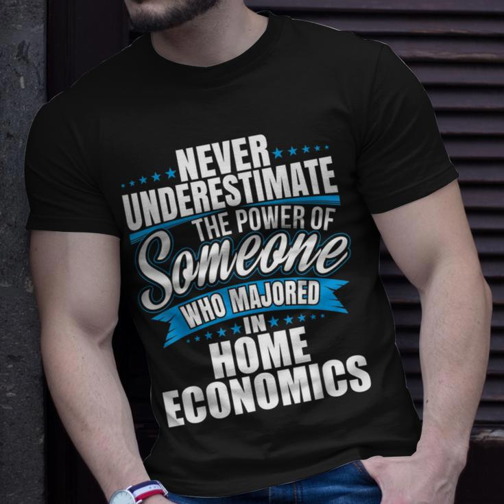 Never Underestimate The Power Of Home Economics Major T-Shirt Gifts for Him