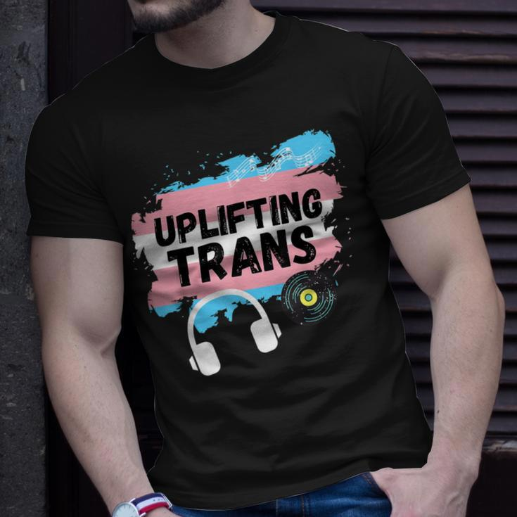 Uplifting Trance With Trans Flag T-Shirt Gifts for Him