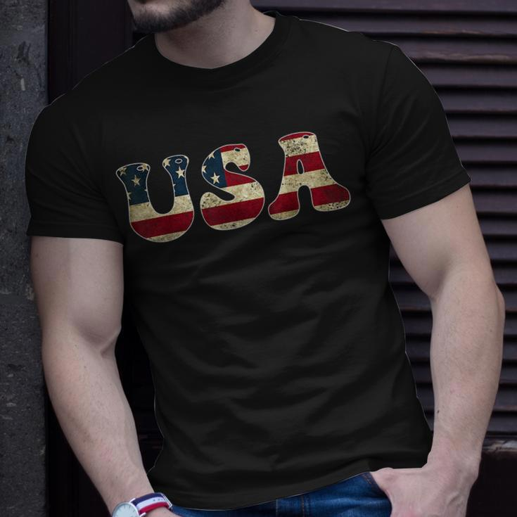 Usa Us Flag Patriotic America 4Th Of July Unisex T-Shirt Gifts for Him