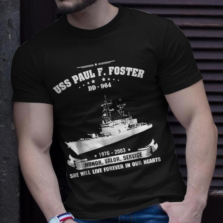Uss Paul F Foster Dd964 Unisex T-Shirt Gifts for Him
