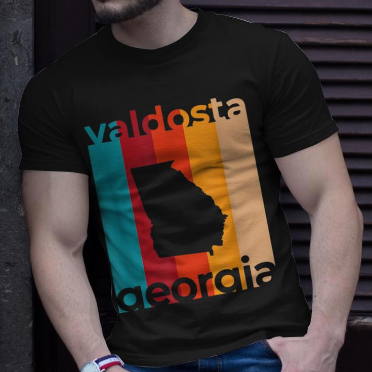 Valdosta Georgia Retro Cutout Ga Souvenir T-Shirt Gifts for Him