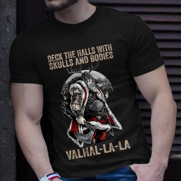 Valhalla-La Deck The Halls With Skulls And Bodies Vintage T-Shirt Gifts for Him
