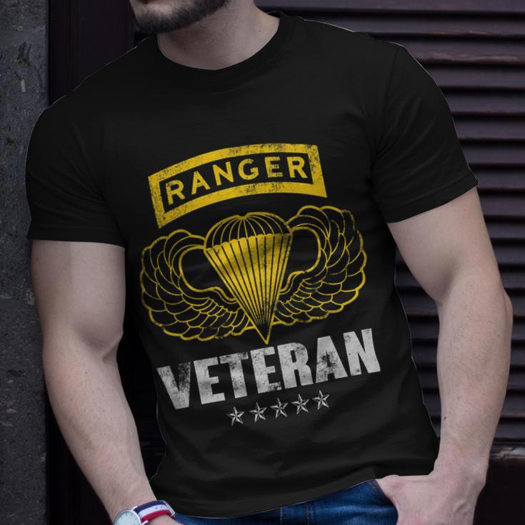 Veteran Vets Us Airborne Ranger Paratrooper Gifts Veterans Day Men Women Veterans Unisex T-Shirt Gifts for Him