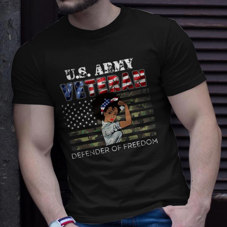 Veteran Vets Us Army Veteran Defender Of Freedom Gift For Veterans Day Veterans Unisex T-Shirt Gifts for Him