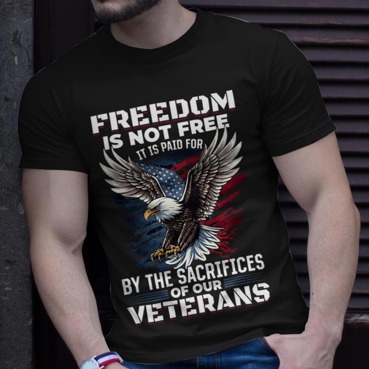 Veteran Vets Us Veteran Patriotic Freedom Is Not Free Veterans Unisex T-Shirt Gifts for Him