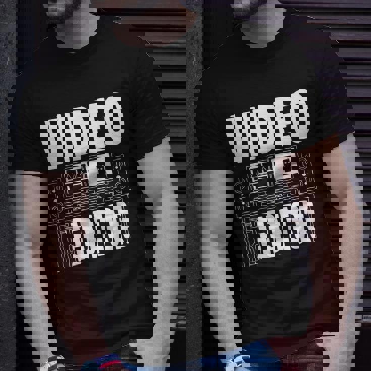 Video Editing Editor T-Shirt Gifts for Him