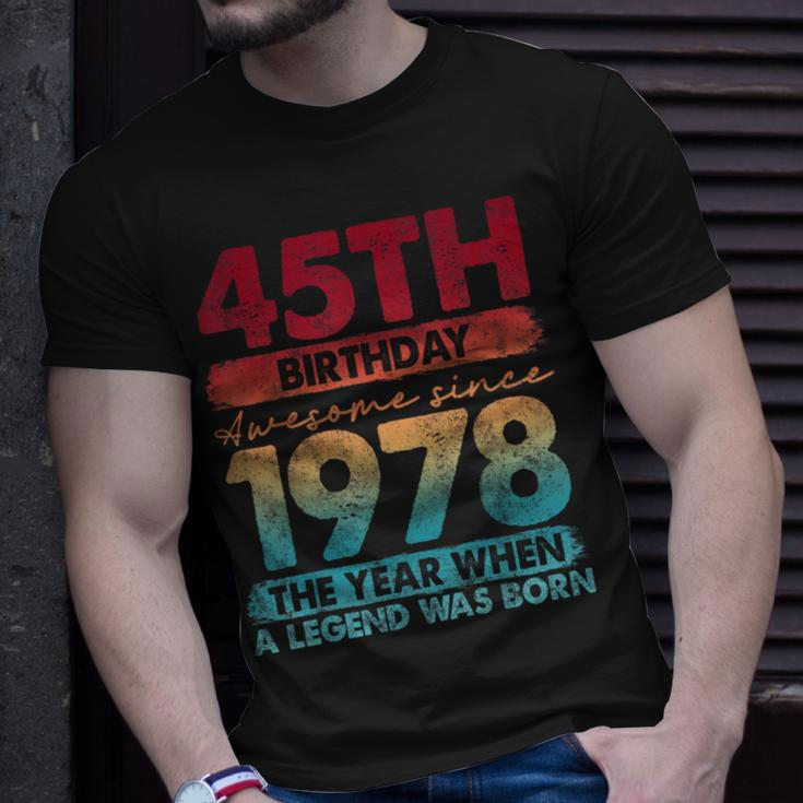 Vintage 1978 45 Year Old Limited Edition 45Th Birthday T-Shirt Gifts for Him
