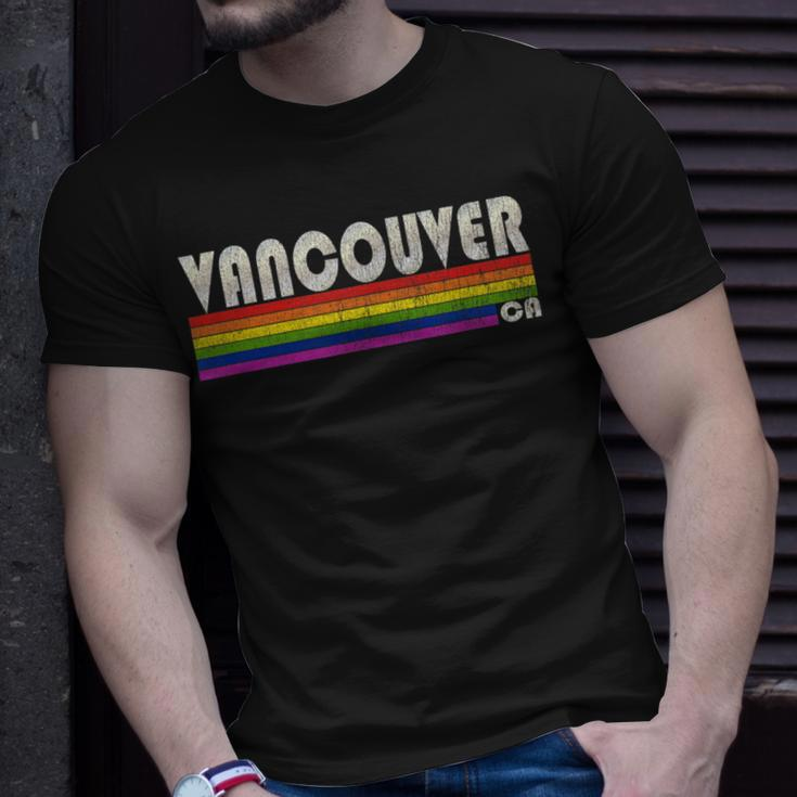 Vintage 80S Style Vancouver Ca Gay Pride Month Unisex T-Shirt Gifts for Him