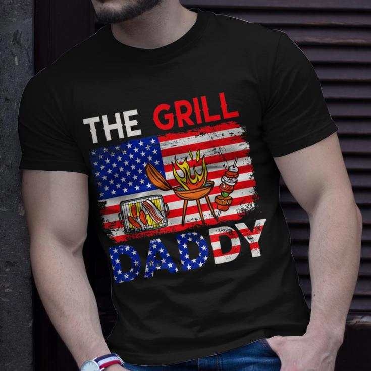 Vintage American Flag The Grill Dad Costume Bbq Grilling T-Shirt Gifts for Him