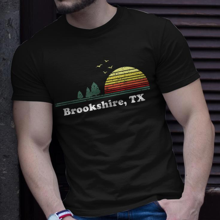 Vintage Brookshire Texas Home Souvenir Print T-Shirt Gifts for Him
