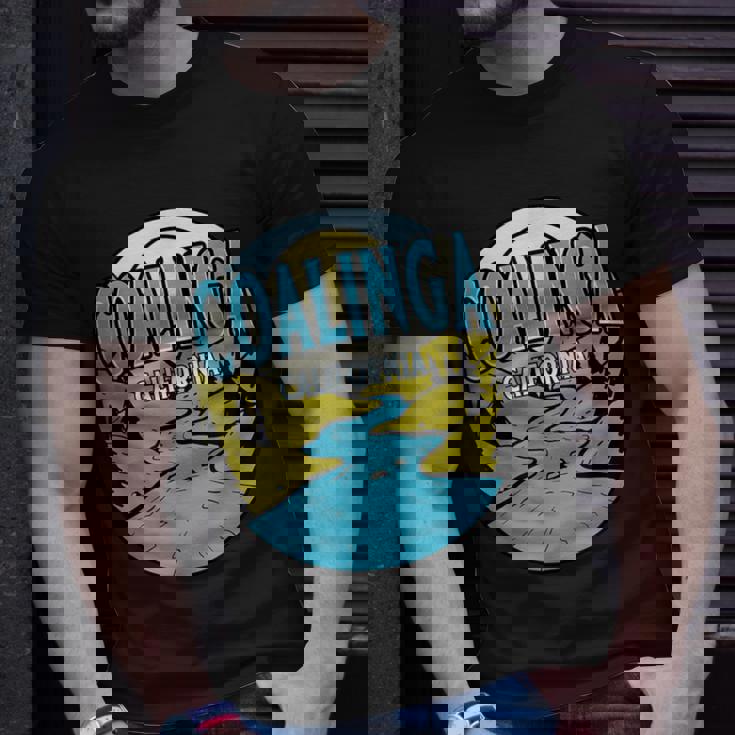 Vintage Coalinga California River Valley Souvenir Print T-Shirt Gifts for Him