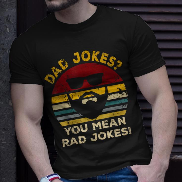 Vintage Dad Jokes You Mean Rad Jokes Funny Father Day Gifts Unisex T-Shirt Gifts for Him